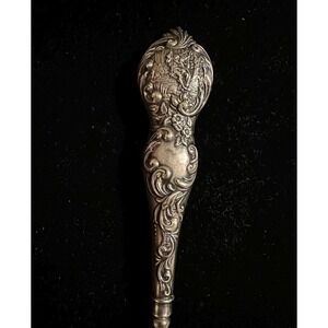 Antique Victorian English Sterling Button Hook 11.5"